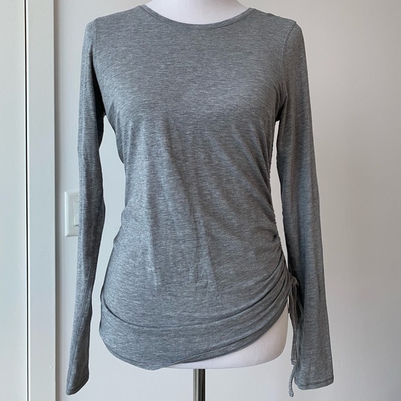 Lululemon Cinch It Long Sleeve Heathered Medium Grey